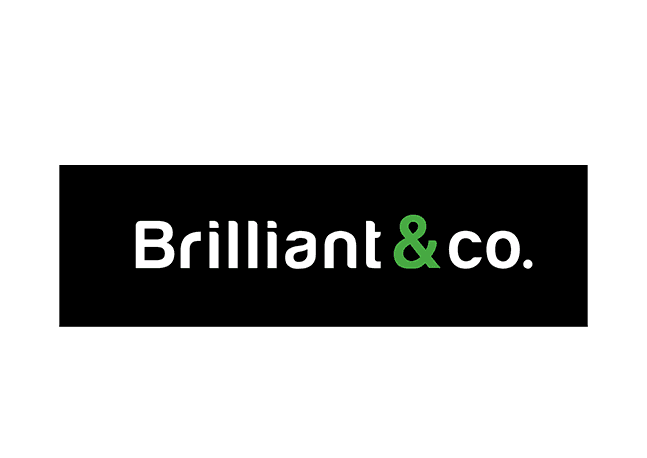 לוגו של Brilliant & Co – לקוח של סטודיו 51 בתחום כרטיסי ביקור דיגיטליים לעסקים